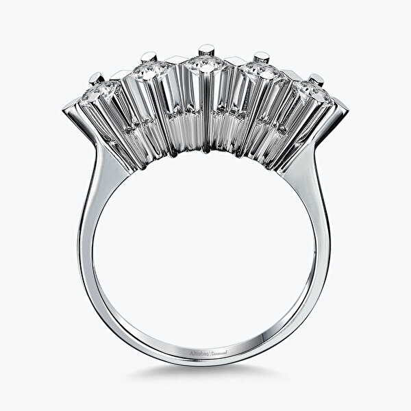 0.48 Karat Pırlanta Beştaş Yüzük