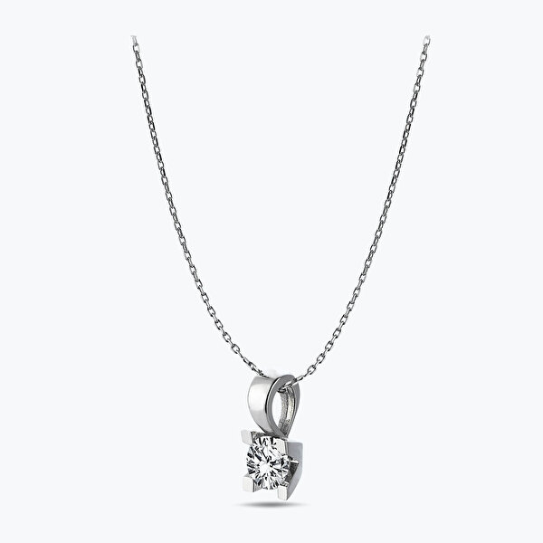 0.53 Karat Pırlanta Tektaş Kolye