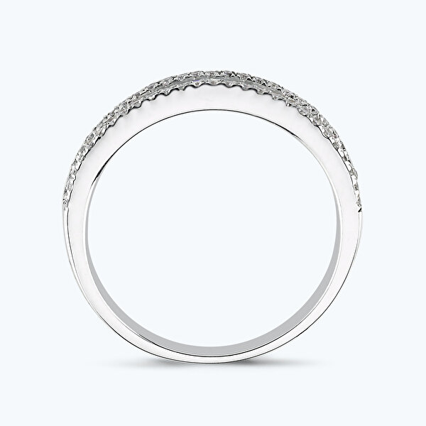 0.35 Karat Pırlanta Yarımtur Yüzük