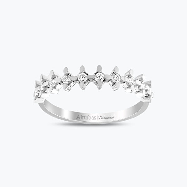 0.18 Karat Pırlanta Yarımtur Yüzük