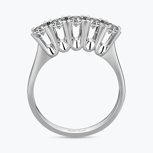 0.61 Karat Pırlanta Beştaş Yüzük