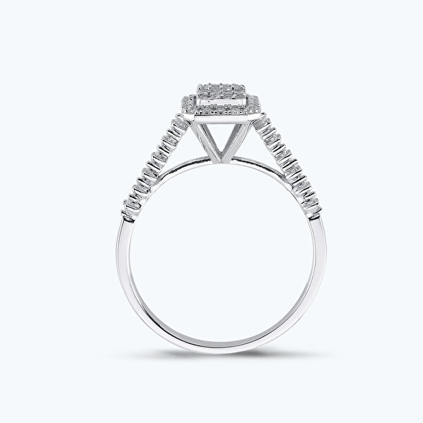 0.33 Karat Pırlanta Baget Yüzük