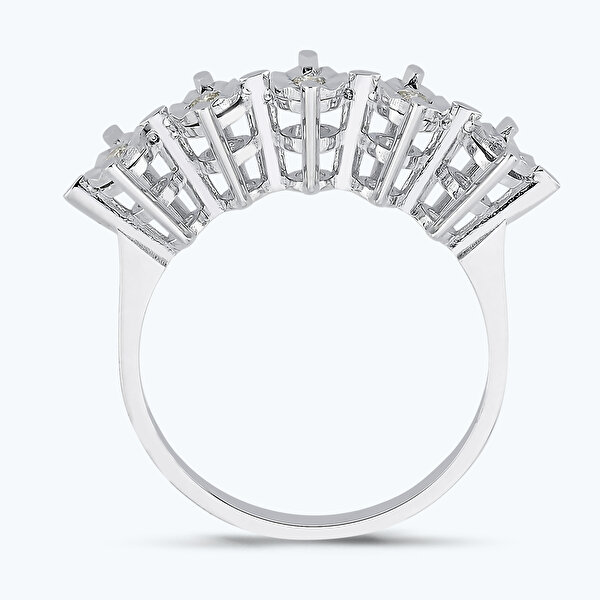 0.09 Karat Pırlanta Beştaş Yüzük