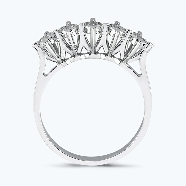 0.20 Karat Pırlanta Bouquet Beştaş Yüzük