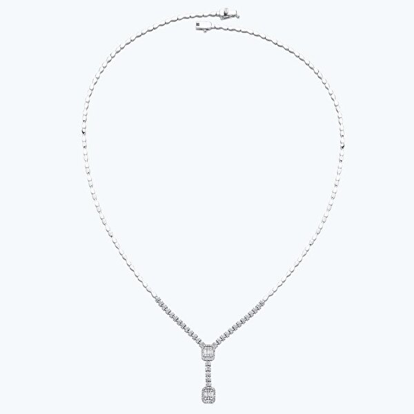 0.94 Karat Pırlanta Baget Gerdanlık