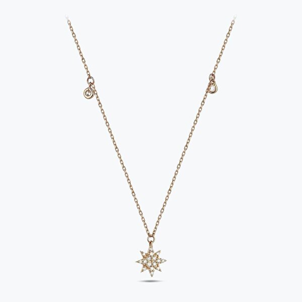 0.12 Karat Pırlanta Yıldız Kolye