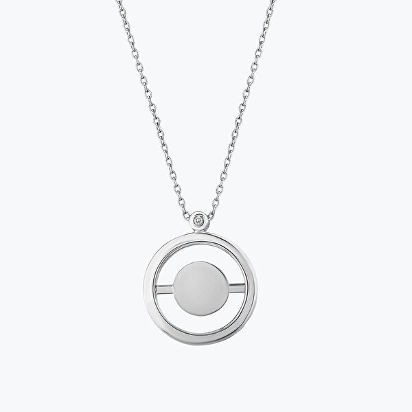 0.01 Karat Pırlanta Yuvarlak Kolye