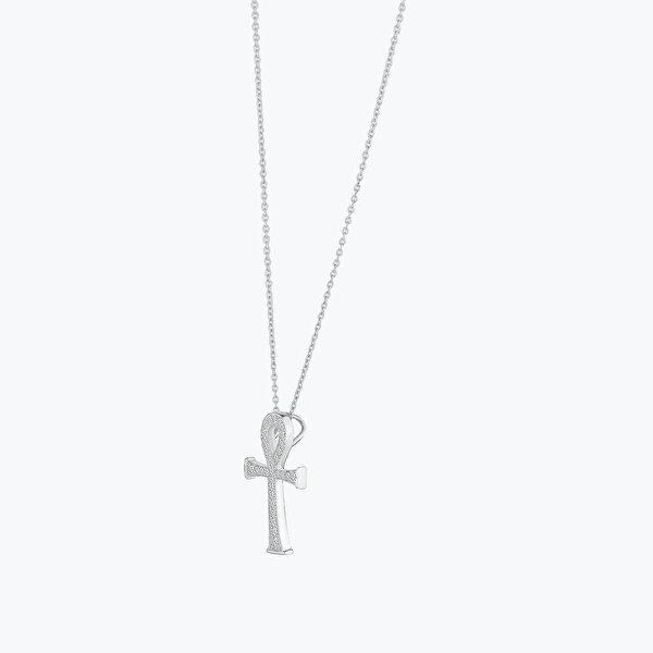 0.15 Karat Pırlanta Ankh Kolye
