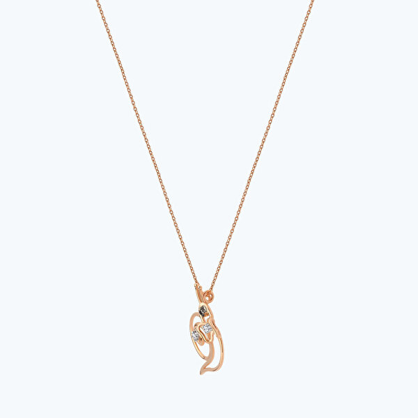 Pırlanta Salyangoz Kolye