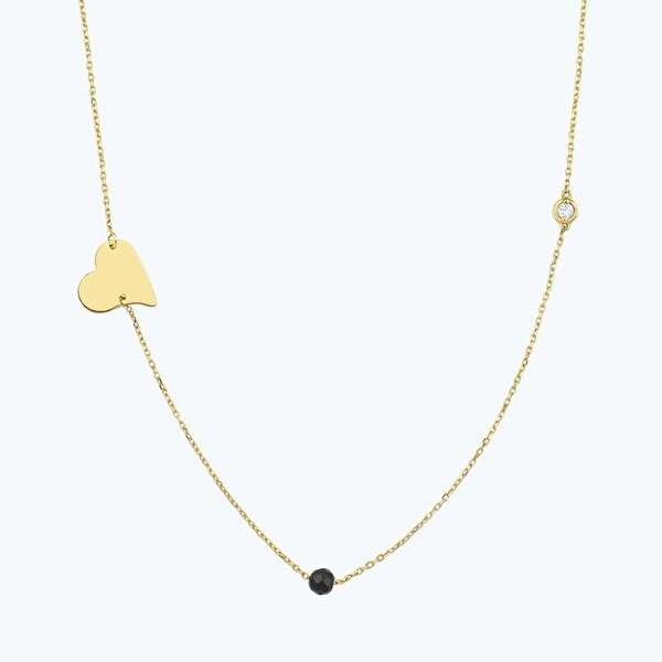 0.02 Karat Pırlanta Spinel Taşlı Kolye