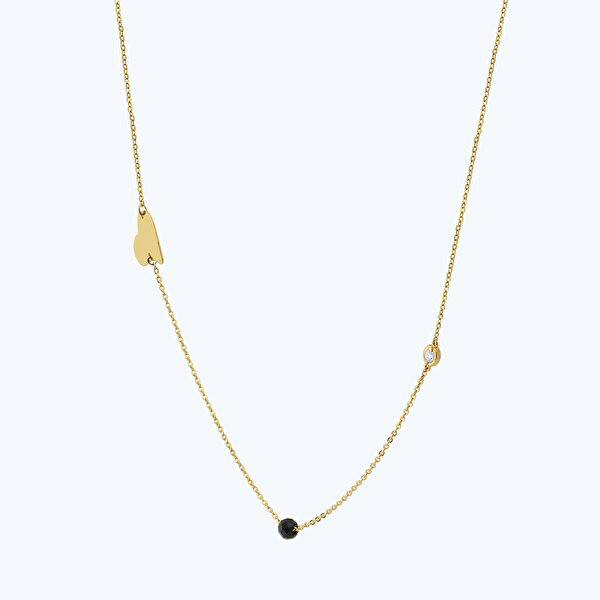 0.02 Karat Pırlanta Spinel Taşlı Kolye