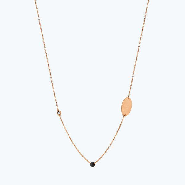 0.02 Karat Pırlanta Spinel Taşlı Kolye