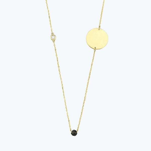 0.02 Karat Pırlanta Spinel Taşlı Kolye