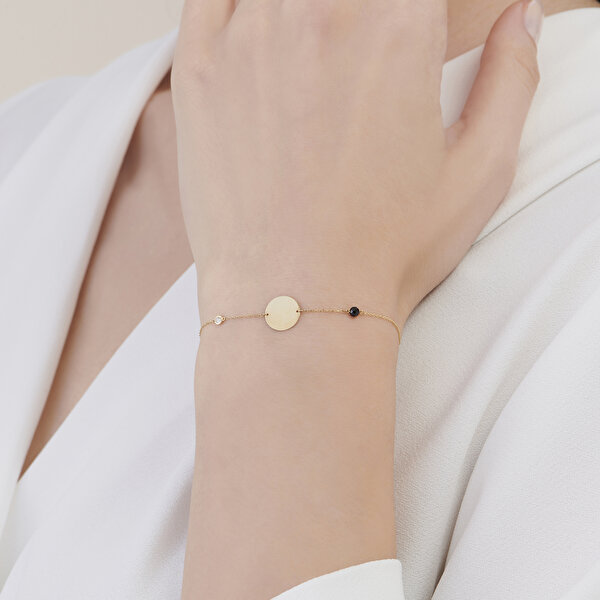 0.02 Karat Pırlanta Spinel Taşlı Bileklik