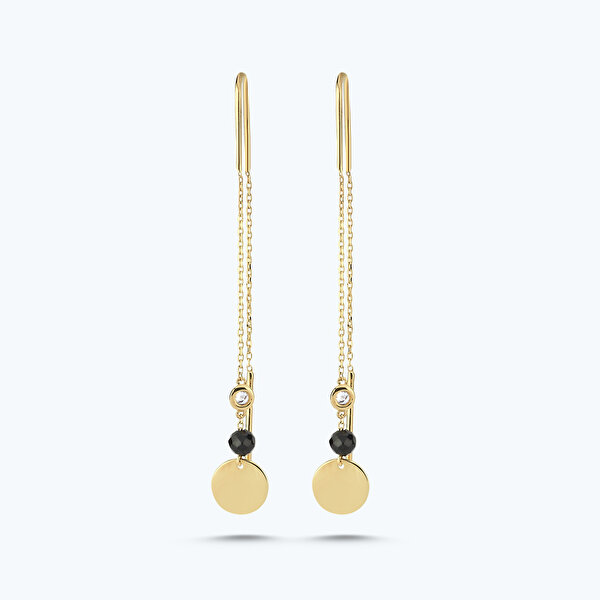 0.04 Karat Pırlanta İncili Küpe