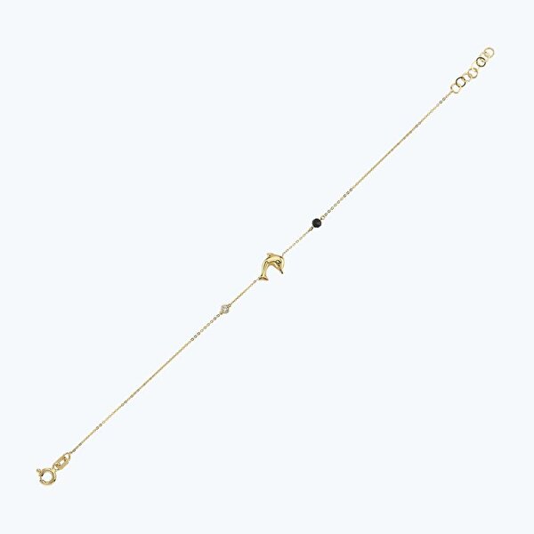 0.02 Karat Pırlanta Spinel Taşlı Yunus Bileklik