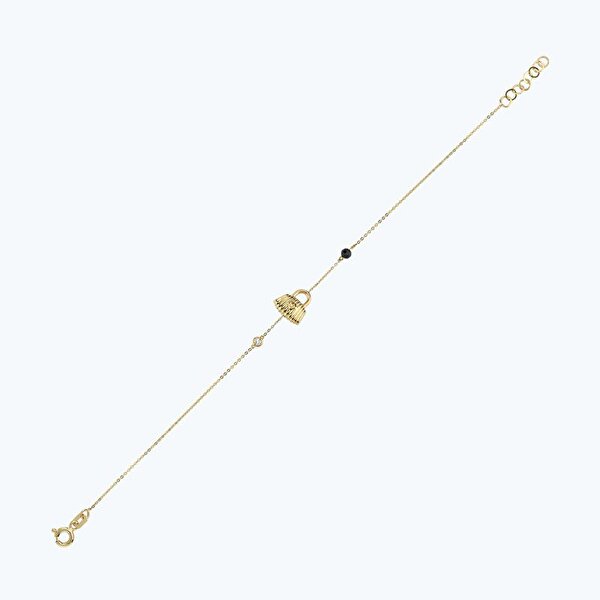 0.02 Karat Pırlanta Spinel Taşlı Çanta Bileklik