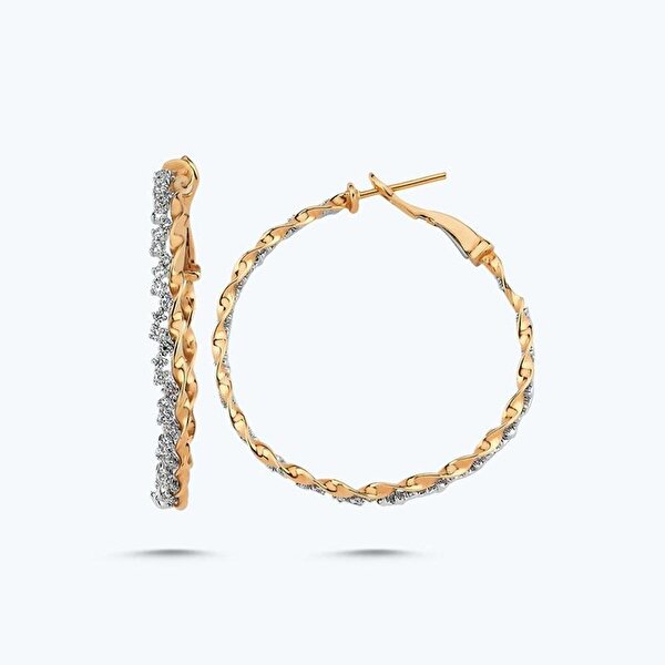 1.26 Karat Pırlanta Halka Küpe