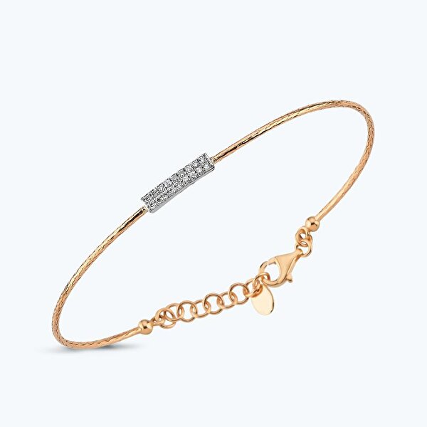 0.14 Karat Pırlanta Kelepçe Bilezik