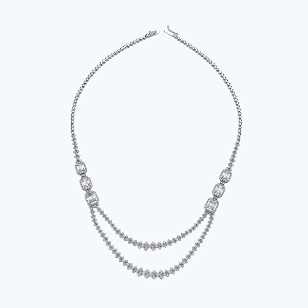 5.67 Karat Pırlanta Baget Gerdanlık