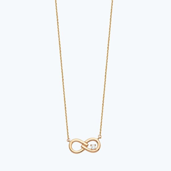 0.05 Karat Pırlanta Sonsuzluk Kolye