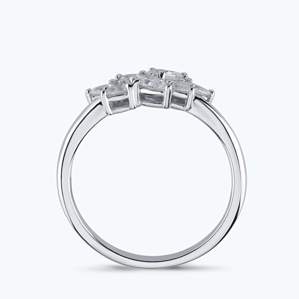 0.41 Karat Pırlanta Damla Yüzük