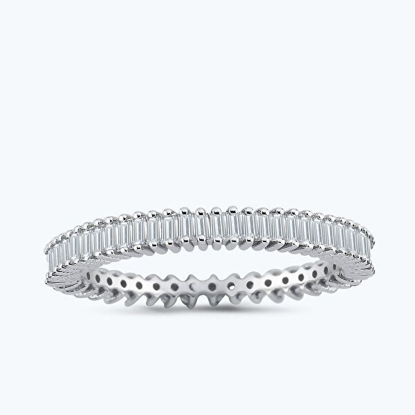 0.68 Karat Pırlanta Tamtur Baget Yüzük