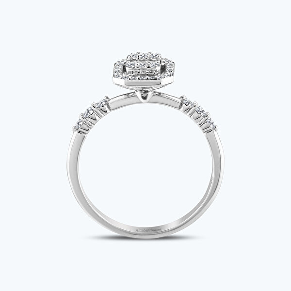 0.40 Karat Pırlanta Baget Yüzük