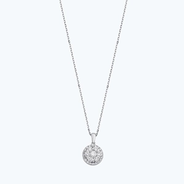 0.28 Karat Pırlanta Bouquet Kolye