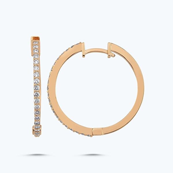 0.37 Karat Pırlanta Halka Küpe