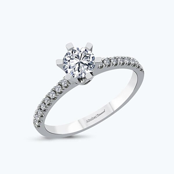 0.96 Karat Pırlanta Tektaş Yüzük