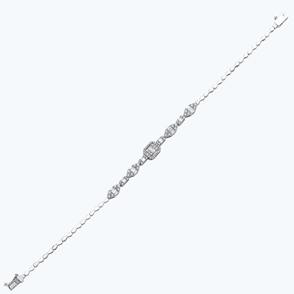 0.70 Karat Pırlanta Baget Bileklik