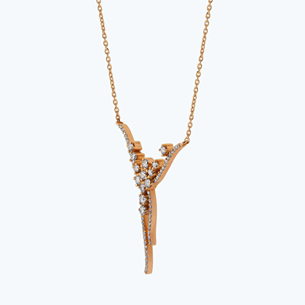 0.65 Karat Pırlanta Sallantılı Kolye