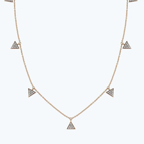 0.33 Karat Pırlanta Üçgen Kolye