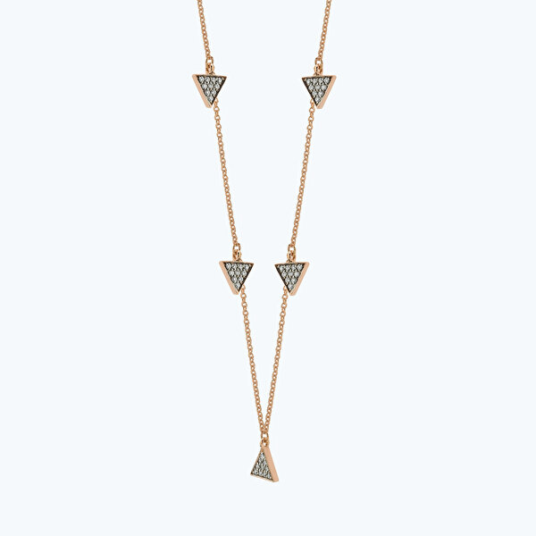 0.33 Karat Pırlanta Üçgen Kolye