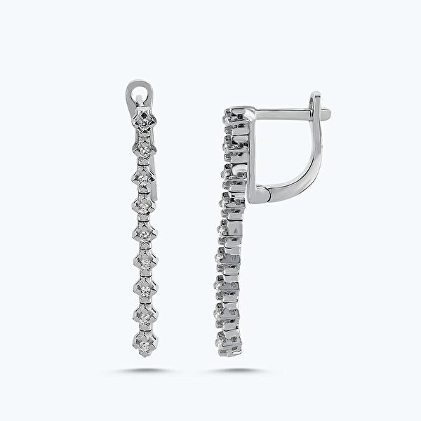 Pırlanta Su Yolu Küpe