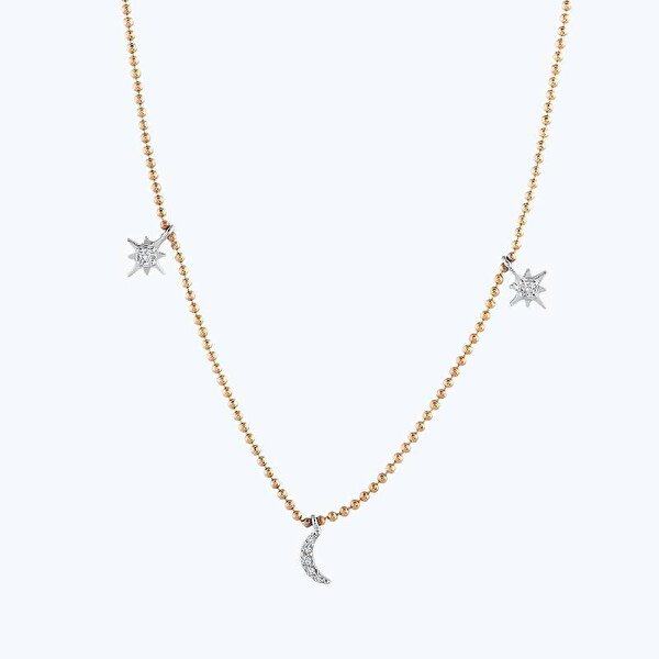 0.18 Karat Pırlanta Kutup Yıldızı Kolye