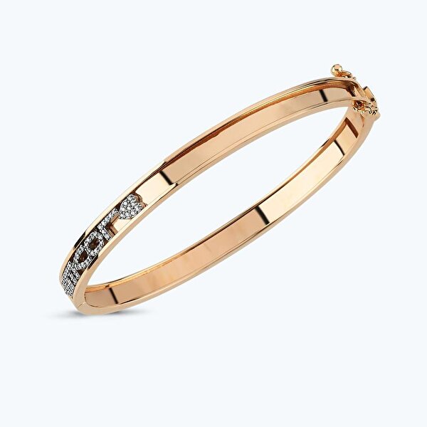 0.14 Karat Pırlanta Kelepçe Bilezik