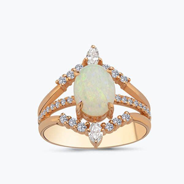 1.82 Karat Pırlanta Kuvars Taş Yüzük