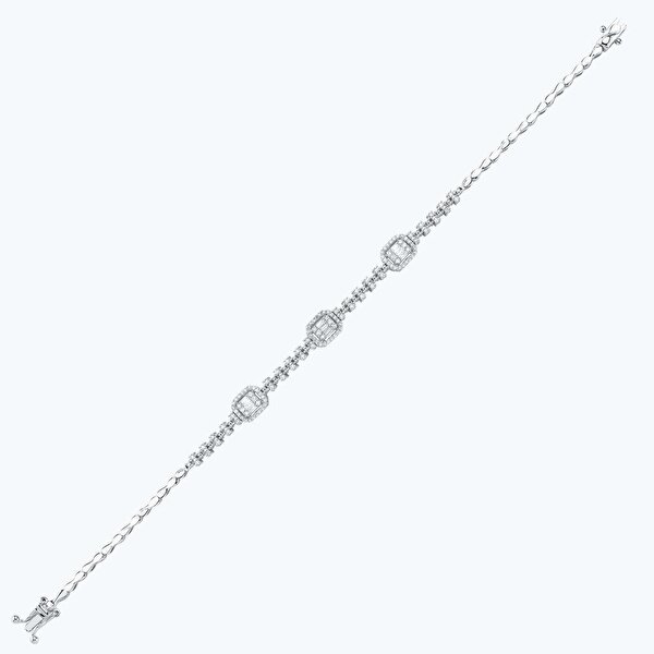 0.56 Karat Pırlanta Baget Bileklik