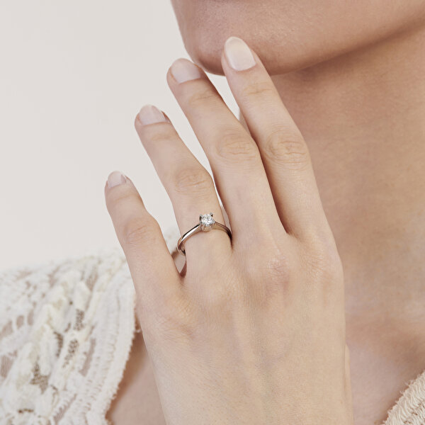 0.20 Karat Pırlanta Tektaş Yüzük