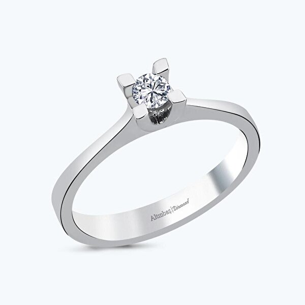 0.20 Karat Pırlanta Tektaş Yüzük