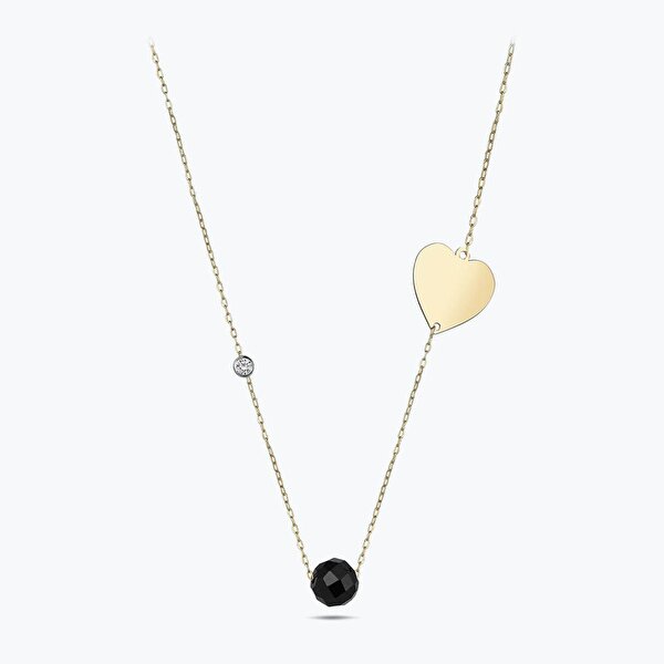 0.02 Karat Pırlanta Kalp Kolye