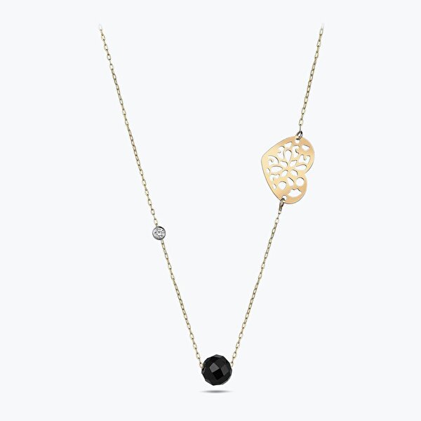 0.02 Karat Pırlanta Kalp Kolye