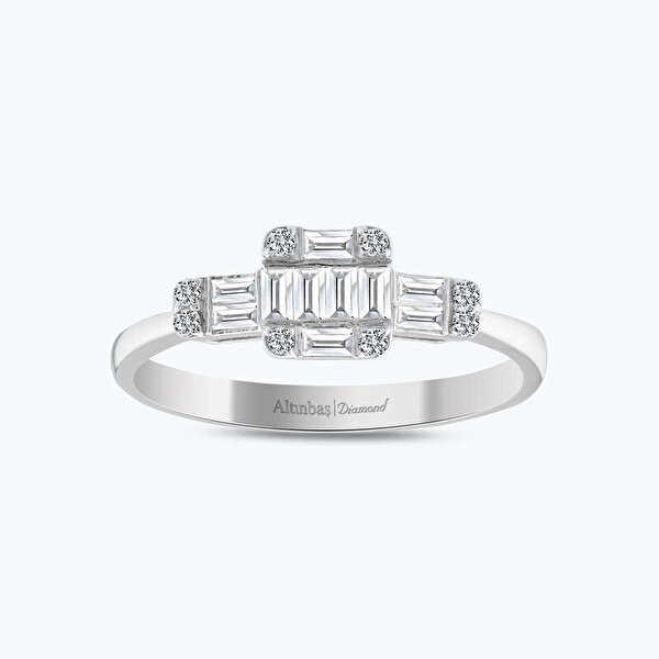 0.30 Karat Pırlanta Baget Yüzük