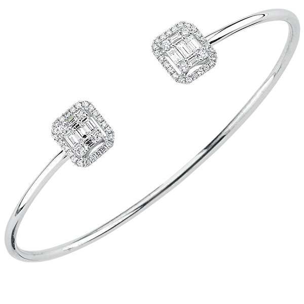 0.89 Karat Pırlanta Baget Bilezik