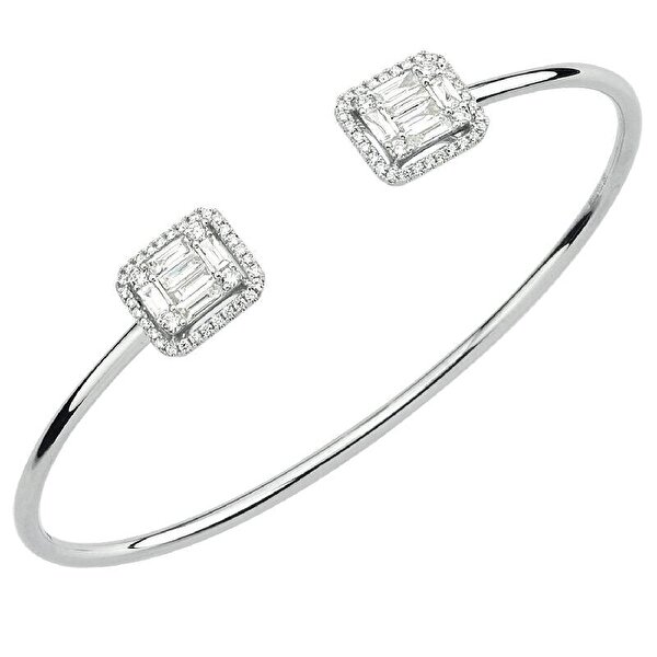 0.83 Karat Pırlanta Baget Bilezik