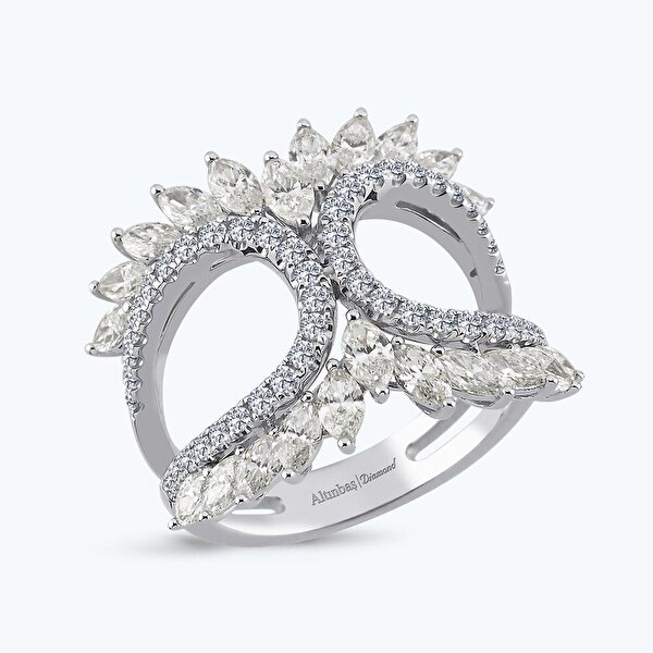 2.13 Karat Pırlanta Markiz Taş Yüzük