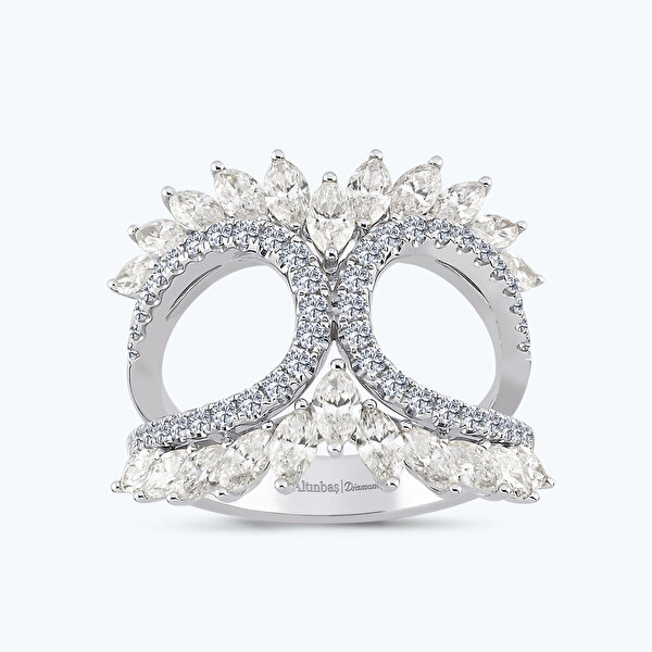 2.13 Karat Pırlanta Markiz Taş Yüzük