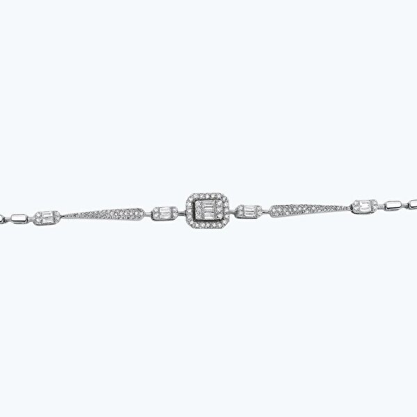 0.94 Karat Pırlanta Baget Bileklik